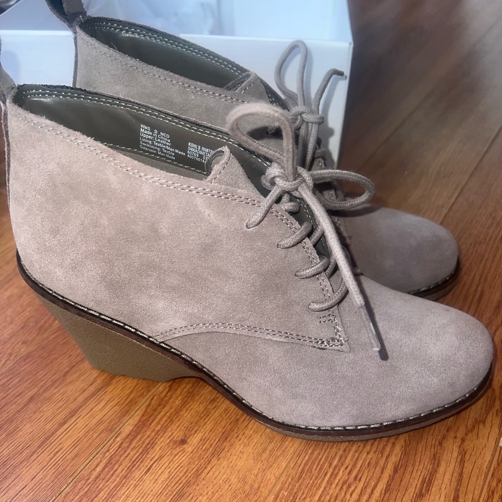 New Sonoma Nadine taupe wedges 9